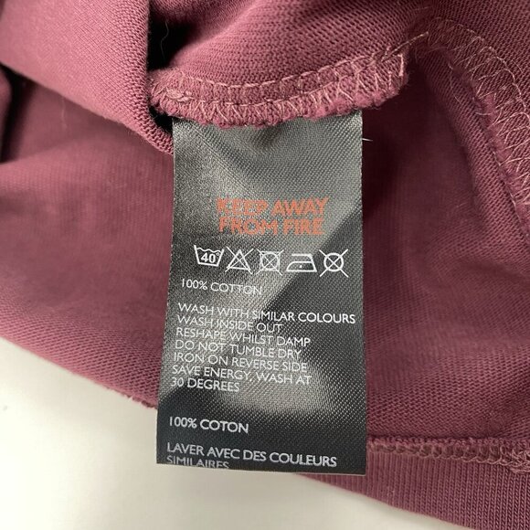 Silence + Noise Size Small Lace-Up Side Corset T-Shirt Dress Wine NWT - Picture 15 of 15